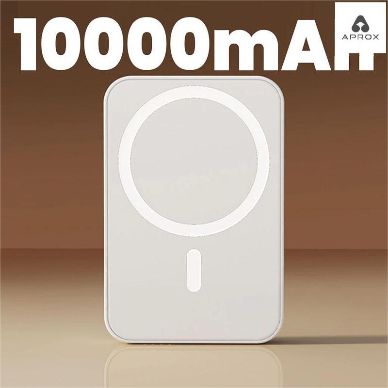 Carregador Portátil Indução para iPhone/Android Magsafe Sem fio Bateria Carga 10000MAH/5000MAH/3000MAH-APROX