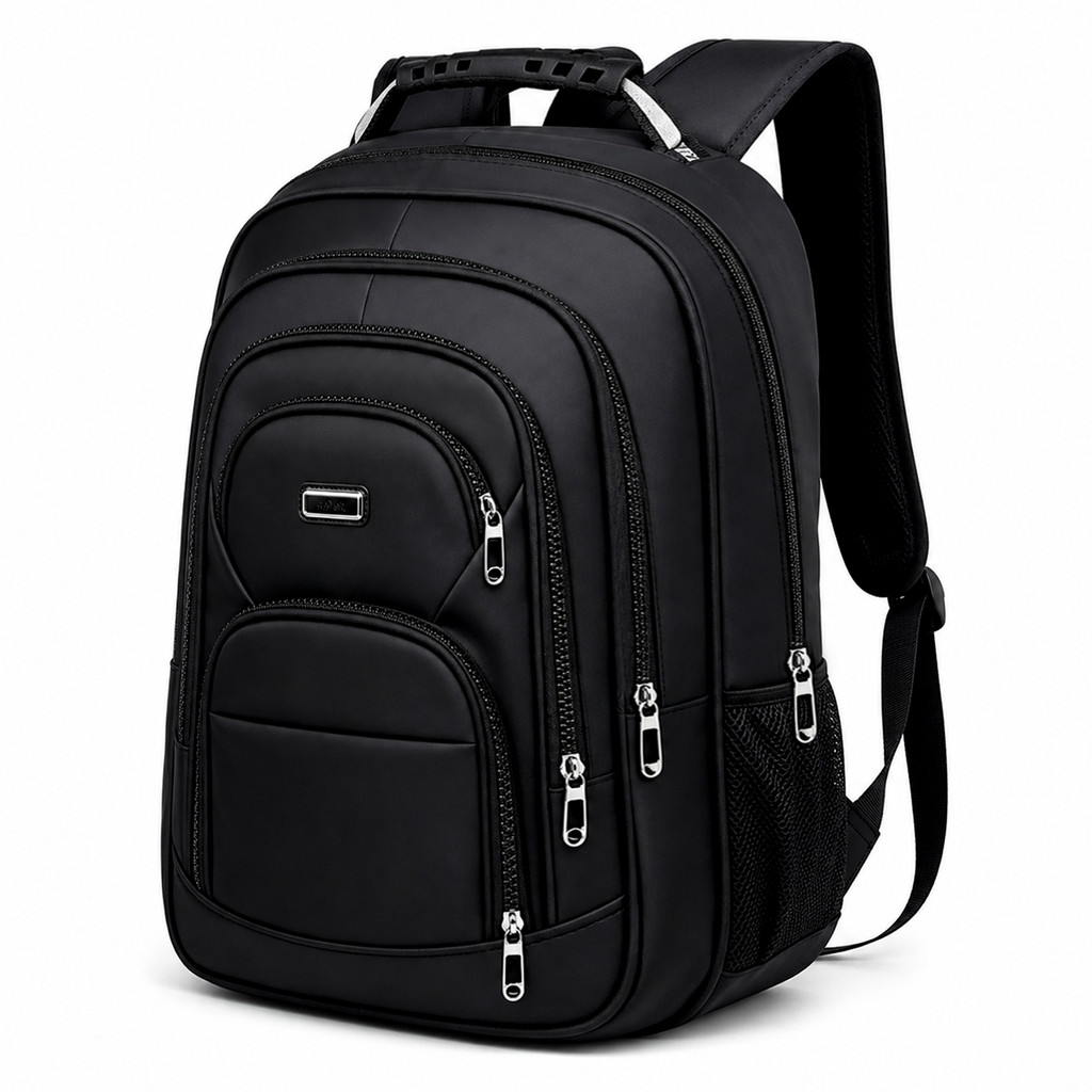 Mochila Masculina Urbana 19 Polegadas com Grande Espaço, Bolsos Laterais e Costas Respiráveis