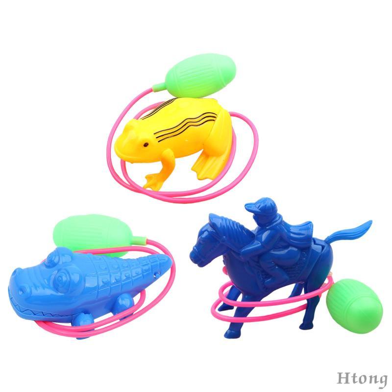 [Htong] Brinquedo De Salto De Pressão De Ar Sapo De Desenho Animado Educacional Fofo Favor De Festa Habilidades Motoras 