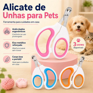 Cortador de Unhas para Gato com Corte Preciso em Aço Inoxidável para Gatos Filhotes Coelhos e Roedores Tesoura Pet