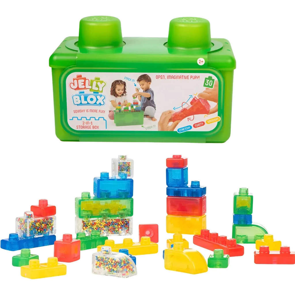 Jelly Blox Maleta 2 em 1 30 peças Multikids - BR2642