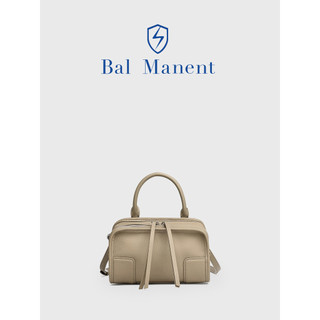 Bal Manent Bolsa Boston de Couro Genuíno Feminina 2026 Novo Estilo Simples Bolsa Casual Nicho Bolsa Mensageiro de Ombro