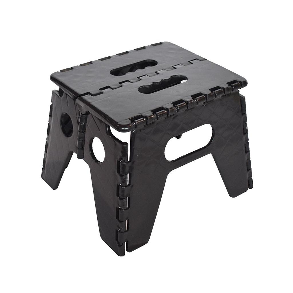 Banquinho Dobrável de Plástico Compacto e Prático Preto - Arqplast — imagem 2 de 2