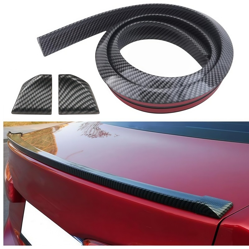 Adesivo Aerofólio Spoiler Universal Esportivo Para Hatch Sedã Personalização Sem Parafusos