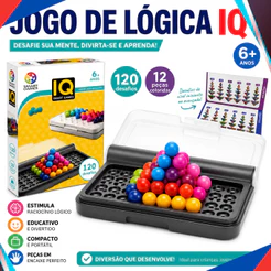 IQ Puzzler Pro Jogo De Lógica 120 Desafios Quebra Cabeça 2D 3D Educativo