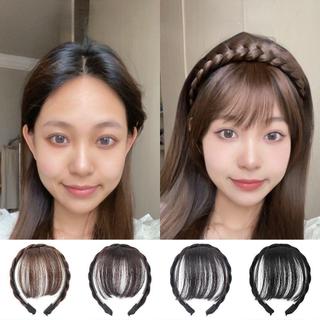  Tranças Bandana Invisível Resistente Ao Calor Princesa Estilo Extensões De Cabelo Franja Hairpieces