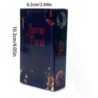 2026 novo estilo versão em inglês pronto estoque horror tarô horror tarô Werther série 78 cartas Solitaire jogo de tabul