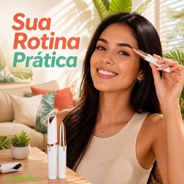 Depiladora Caneta Aparadora De Sobrancelha Rosto Portátil Elétrico Recarregável