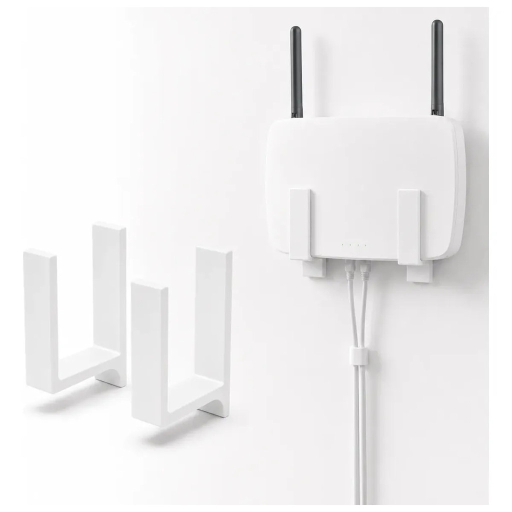 Suporte De Parede Para Roteador Sem Furo Kit 2 Peças mt01