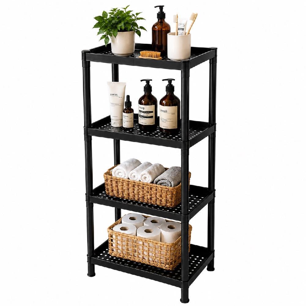 PRATELEIRA MULTIUSO 4 BANDEJAS ESTANTE MODULAR ORGANIZADORA ANDARES BRINQUEDOS QUARTO COZINHA LAVANDERIA ESCRITORIO