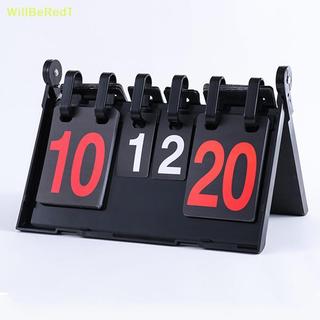 [WillBeRedT] Placar De Mesa Flip Scorebook Para Jogos Pontuação Clara E Concisa Vôlei Futebol [Novo]