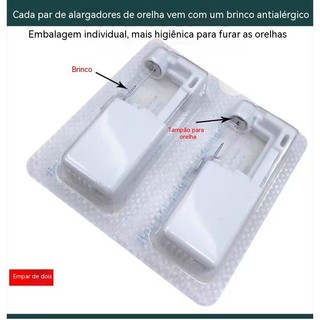 Conjunto de brincos de orelha descartáveis de segunda geração, Piercing de orelha, osso de orelha, aço de titânio