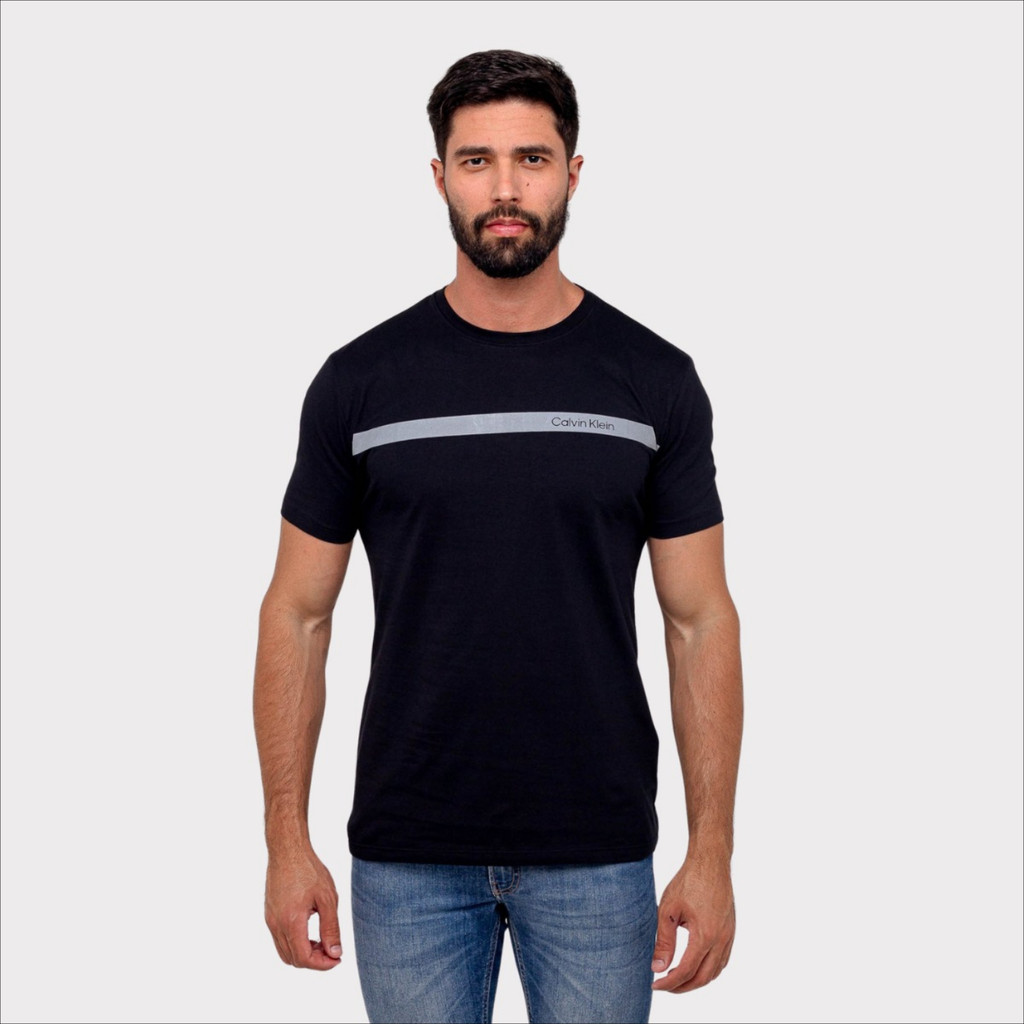 Camiseta Calvin Klein Básica Logo Faixa Original