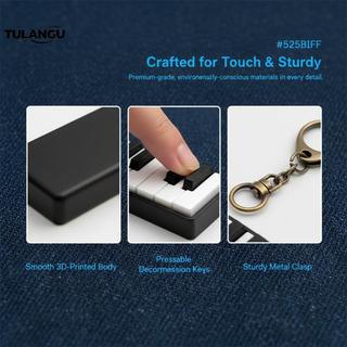 TULANGU Mini Piano Chaveiro Brinquedo Fidget 3D Impresso Material Ecológico Com Gancho Chave Para Crianças Adultos Alívi