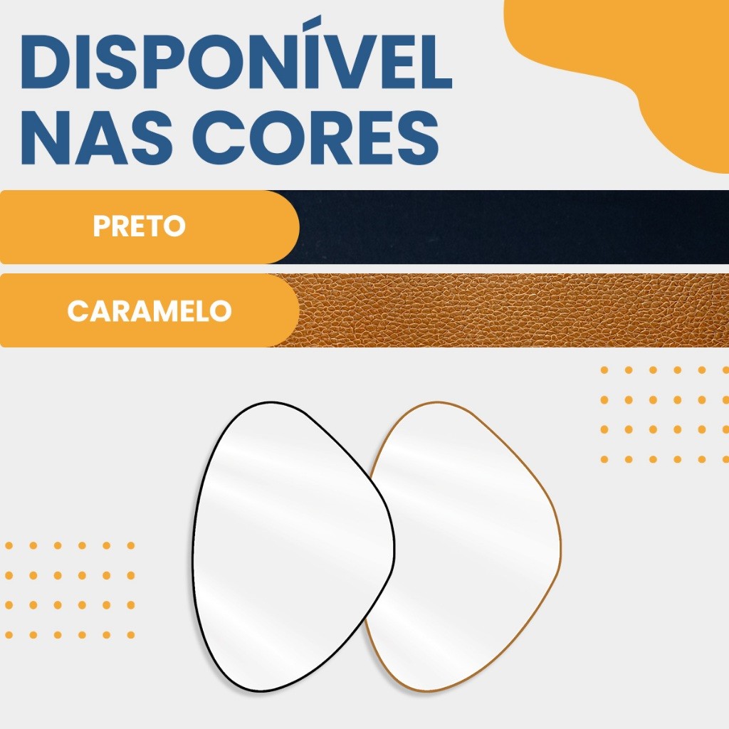 Espelho Decorativo Organico Glamour 60x40 Parede Sala Quarto — imagem 2 de 2
