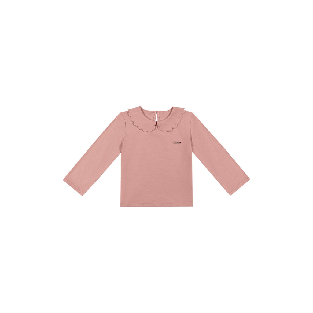 Blusa Longa Infantil Menina Gola Boneca Colorittá Rosa · foto 2
