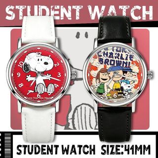 Snoopy relógio ponteiro relógio Anime à prova dwaterproof água relógio de pulso mudo bidimensional masculino feminino es