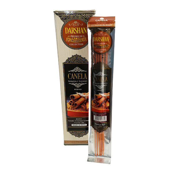 INCENSO PREMIUM CANELA BOX 25 CAIXAS COM 10 VARETAS — imagem 2 de 2