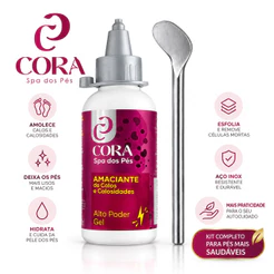 Amaciante Removedor Calos Calosidade Calox Gel + Espátula 222