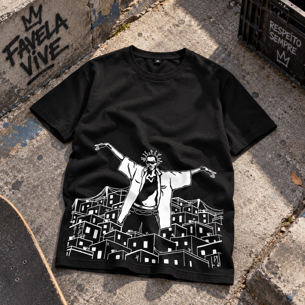 Camiseta Masculina Sabotage Estampada Streetwear Cultura Brasileira Rap Treino Academia Algodao Premium