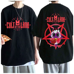[Camiseta Premium em Algodão Puro]AYA Camiseta Blusa Camisa Camiseta Básica Cult of the lamb
