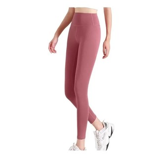 Calças femininas de lã para ioga, cintura alta, pêssego, levantamento de quadril, Slim fit, Fitness quente