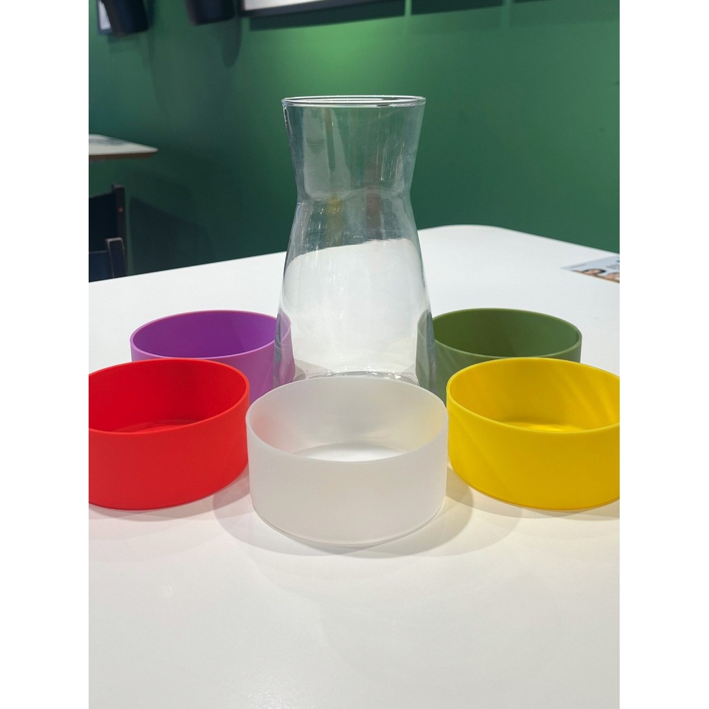 Suporte de copo de Silicone 9cm9.5cm10cm10.5cm garrafa de água de vidro garrafa de água fria grande barriga copo Coaster