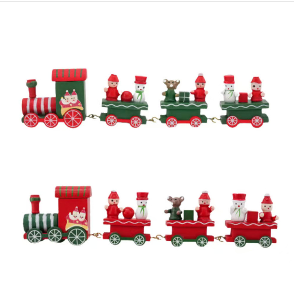 Enfeite Trenzinho De Madeira Natalino Decoração De Natal Decoração