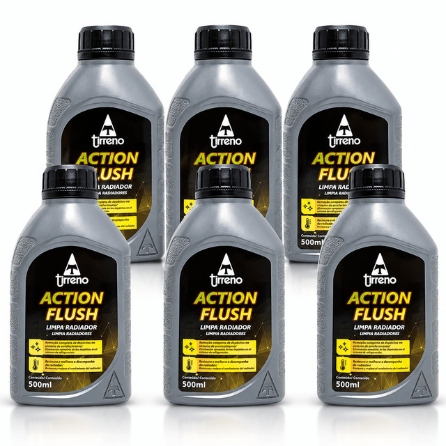 KIT 6 unidades LIMPA RADIADOR ACTION FLUSH TIRRENO