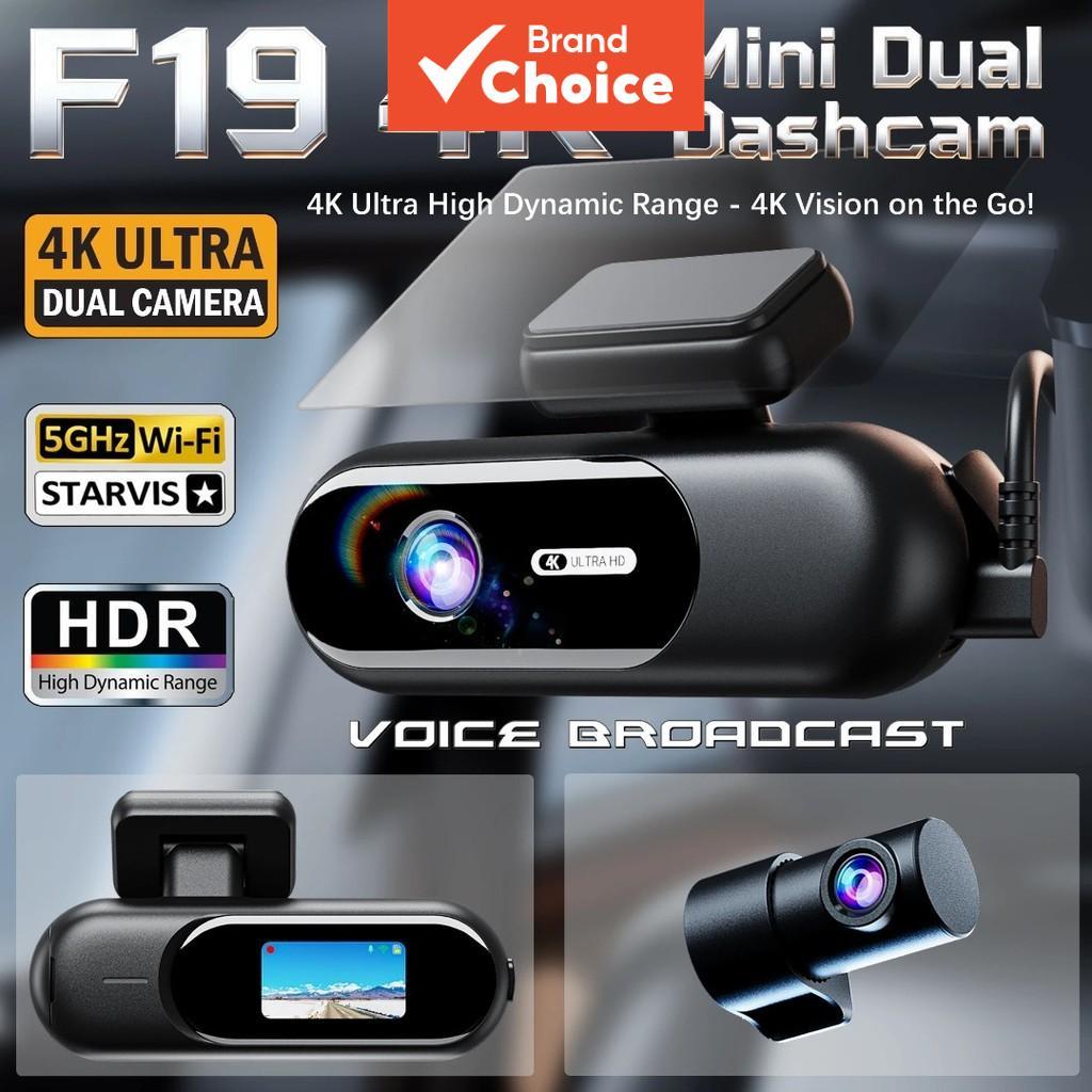 Uhd Dash Cam Frente Traseira Hdr Visão Noturna WIFI App Monitor De Estacionamento Modo 24h 4k