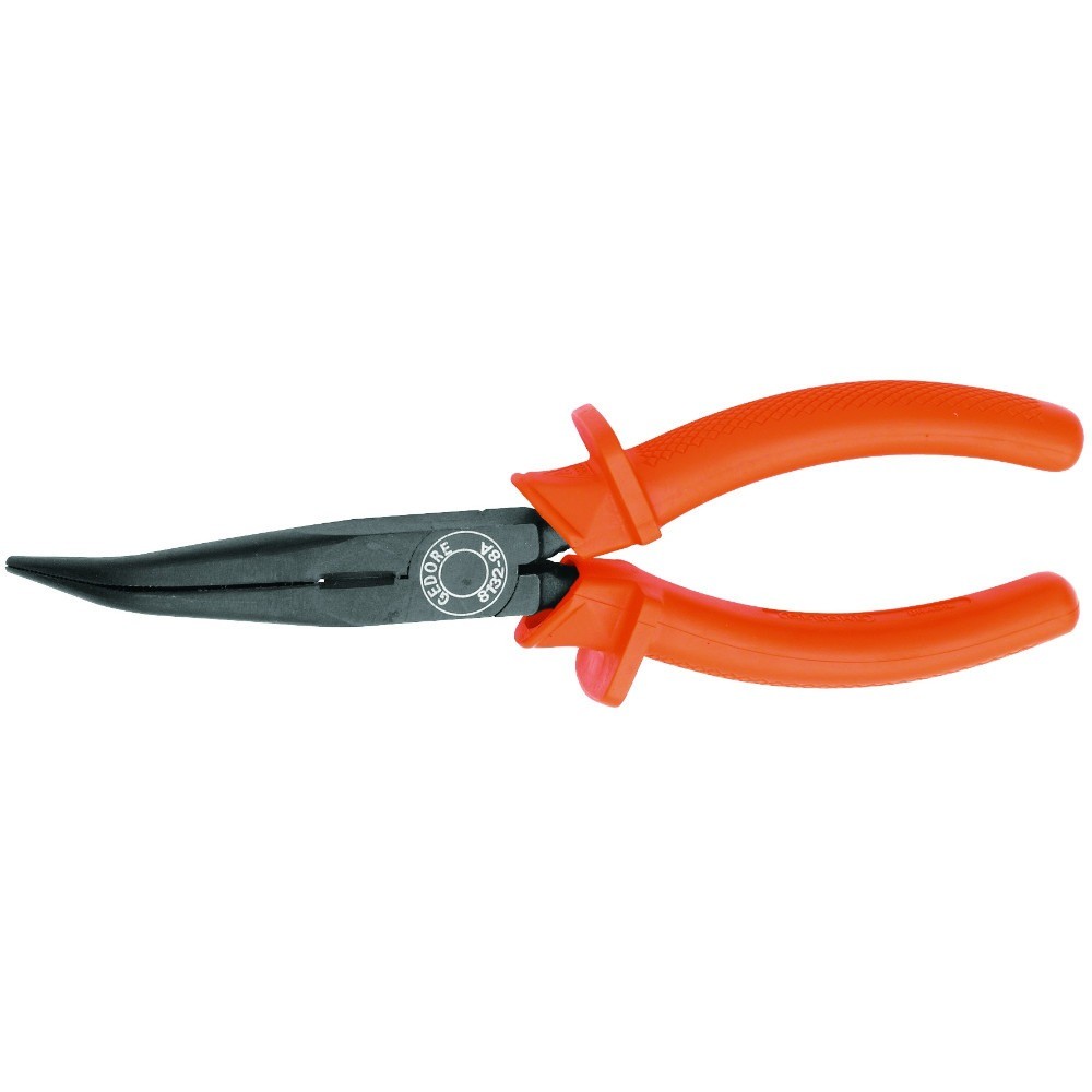 Alicate isolado bico meia cana curvo 8" - 8132-200 A IOX · foto 2