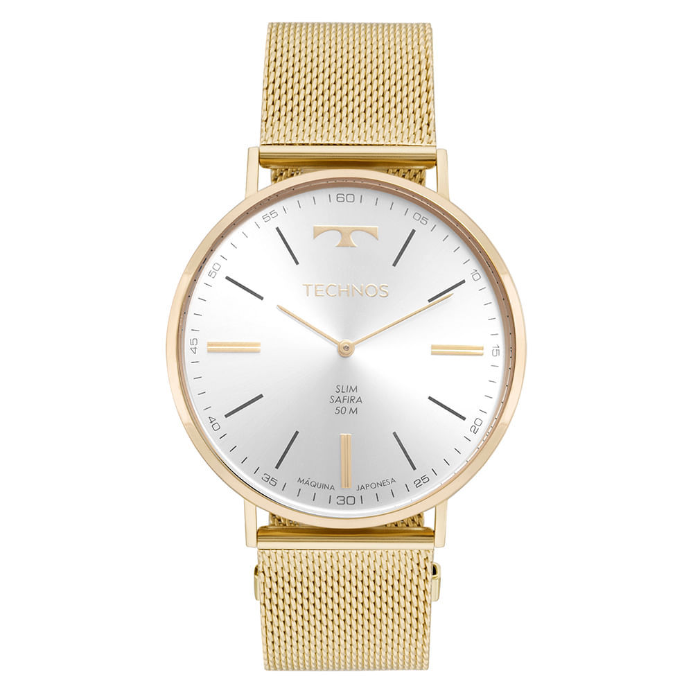 Relógio Technos Masculino Slim Dourado - 2025LTZ/1C