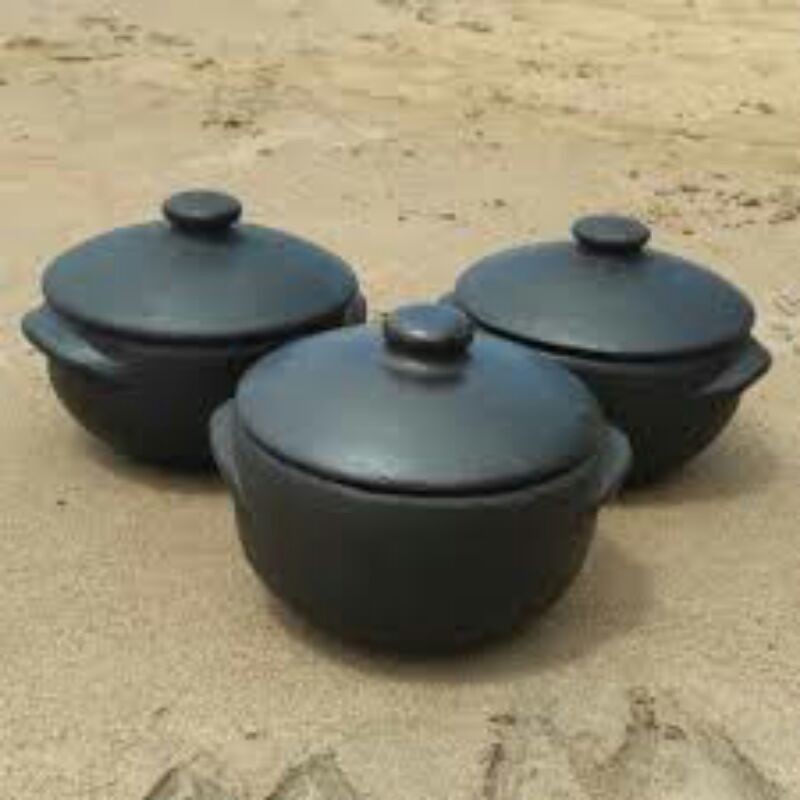 PROMOÇÃO Conjunto Panela de Barro Capixaba 3 unidades de 1,5 litros