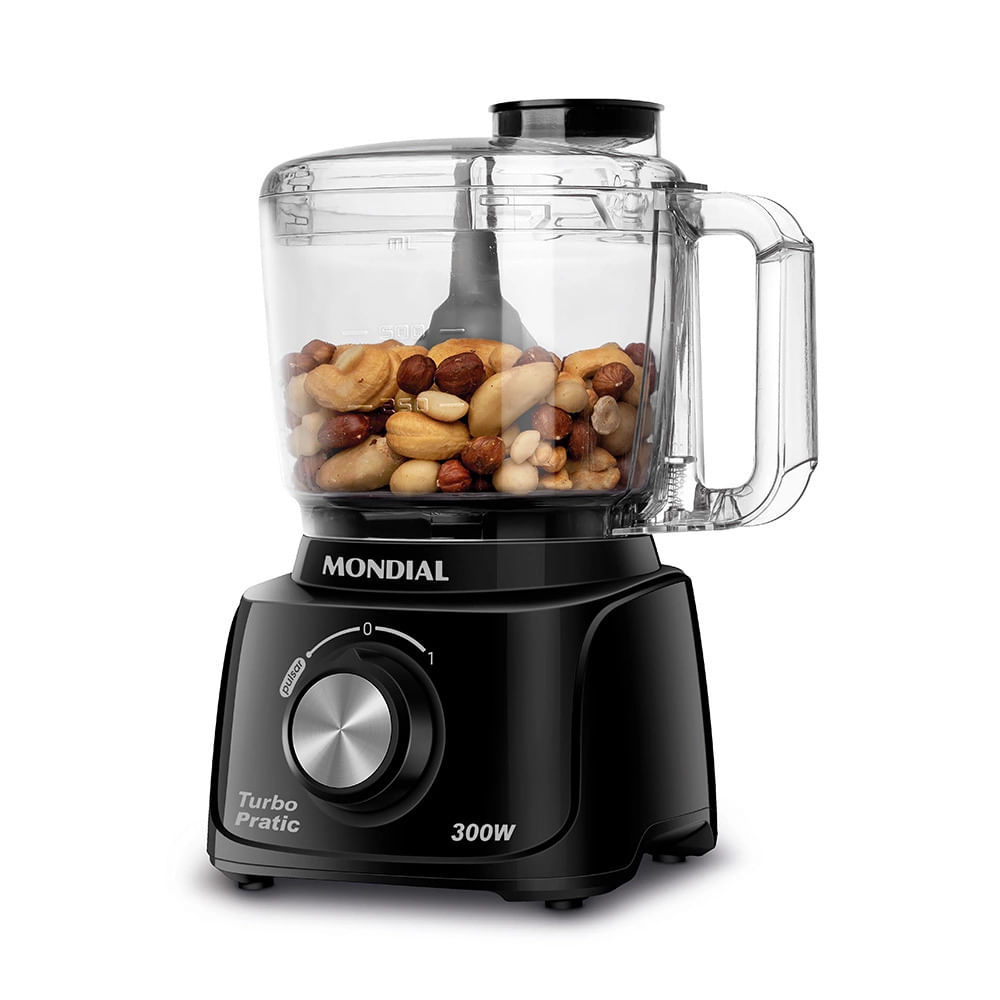 Mini Processador Mondial Turbo Pratic MP-16-B Preto - 127V · foto 2