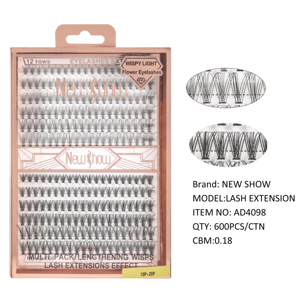 New Show Cartela De Cilios Tufo Tufinho New Show 10P+20P/TL08+TL16 0.07D 9-14Mix