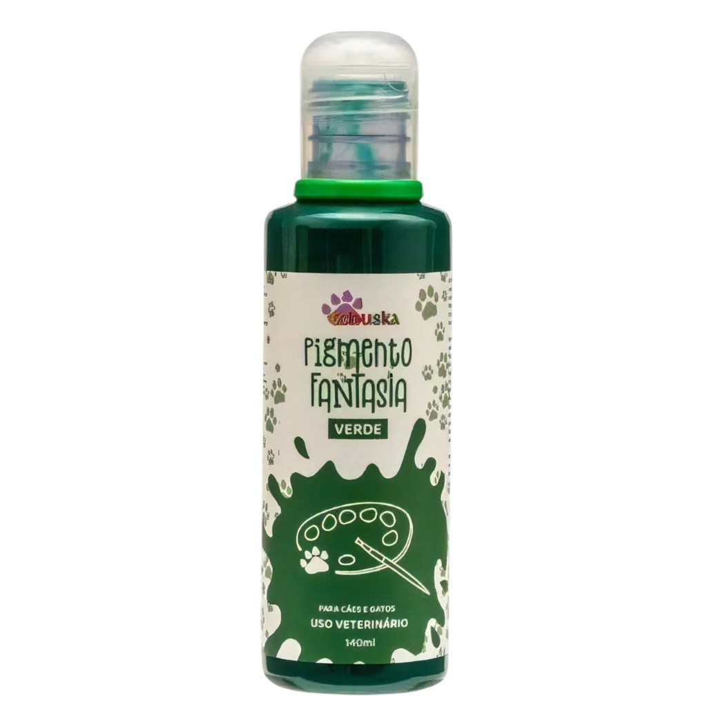 Pigmento Fantasia Para Pet Shop Tchuska Verde 140ml