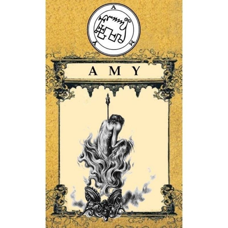 Quadro Demon Amy Goetia Placa Decorativa MDF tamanho A4 28x20 Envio Imediato