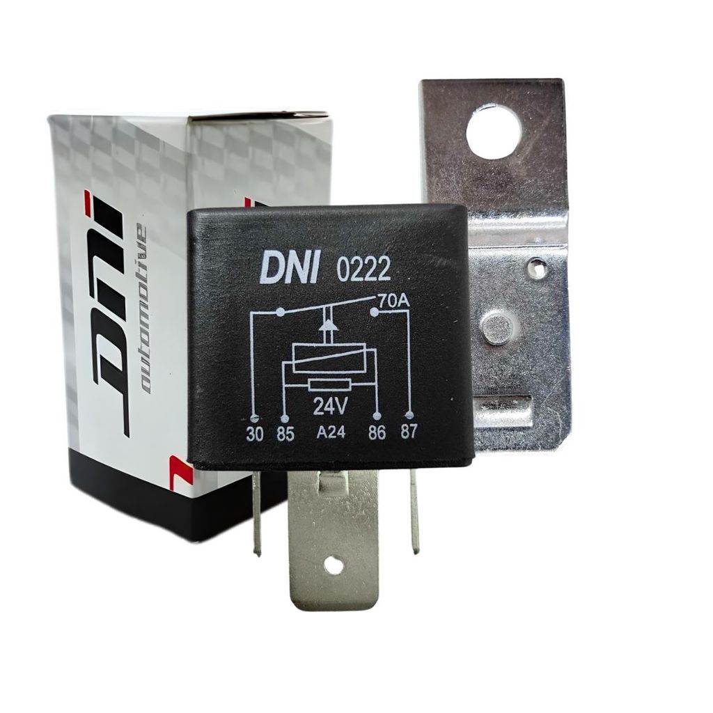 Rele Auxiliar Universal 70a 24v 4 Pinos Com Suporte DNI0222 Rele 70a Uso Geral Caminhões e Onibus em Oferta na Shopee