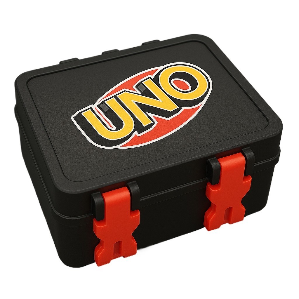 Caixa Box para Uno Baralho Case Jogo Uno Box Proteção Organizador