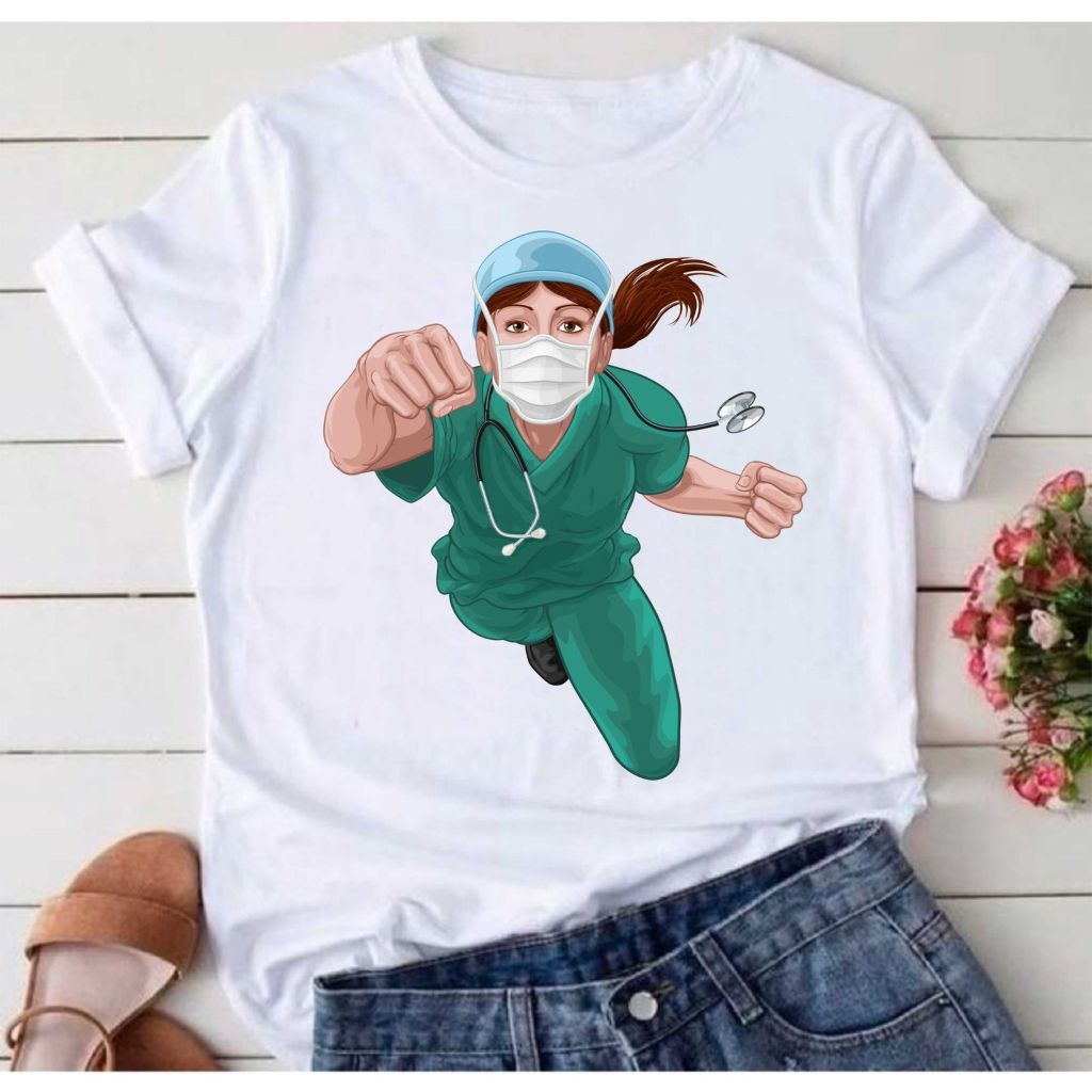 Camisa Tecnico de Enfermagem Enfermeira Enf Blusa 75 T-Shirt Camiseta  Blusa  Unissex DR