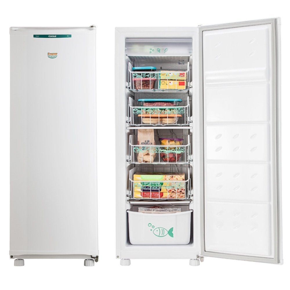 Freezer Vertical Consul Branco 1 Porta 121 Litros  - CVU18GB em Oferta na Shopee