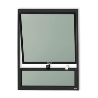 Janela de Alumínio Maxim-ar com Bandeira 80x60cm Vidro Mini Boreal Plus Brimak Preto em Oferta na Shopee