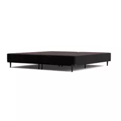 Base Sommier Linho Preto Queen (158x198x23) - Ortobom