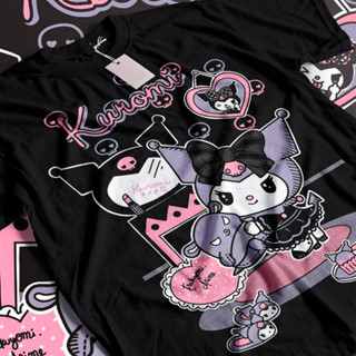 [Camiseta Premium em Algodão Puro]GXG Camiseta Basica Algodao Kuromi Onegay My Melody Fofa Vila Anime Unissex em Oferta na Shopee