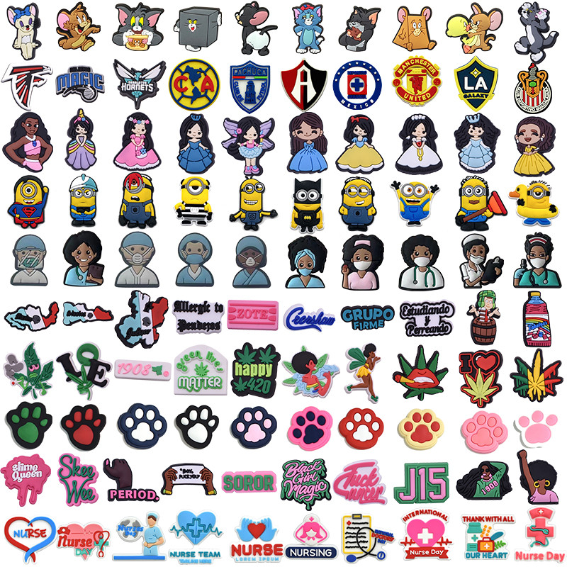 Pinos De Decoração De Sapato Esporte Médico Cartão De Desenho Animado Botão Faça Você Mesmo em Oferta na Shopee