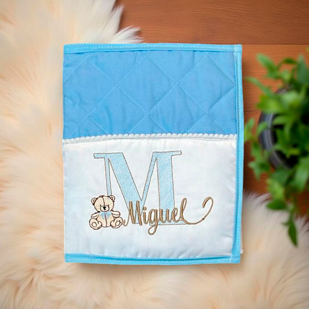 Porta Fraldas Personalizado Lenço Umedecido Pomada Bordado Portátil Para Bebê Menina Menino
