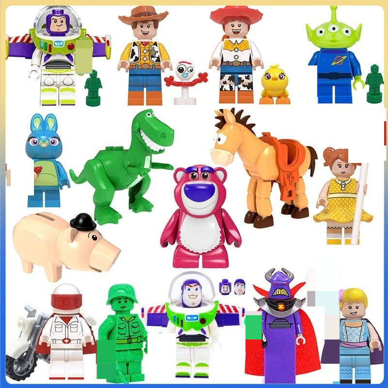 Blocos De Construção Montados Brinquedos Educativos Para Crianças Figuras Presentes Infantis