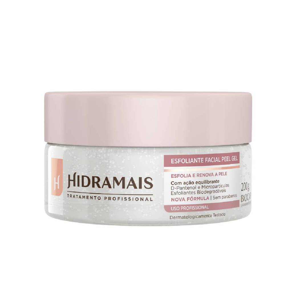 Esfoliante Facial Peel Gel Hidramais 200g - Limpeza Profunda, Renovação Celular e Pele Macia