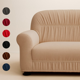 Capa Protetora para Sofá 2 e 3 Lugares Malha Gel Esticável Moderna Toque Macio Fácil de Lavar Elegante em Oferta na Shopee