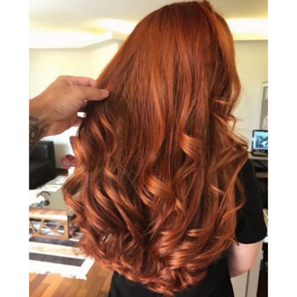 Aplique Tic Tac Para Mega Hair Em Fibra Orgânica Cor Ruivo LISO - Baratinha